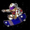 Astronaut Skateboarding In Space Paint By Number