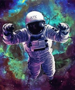 Astronaut In Space Paint By Number