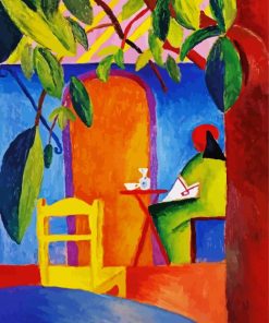 August Macke Turkish Cafe paint by numbers