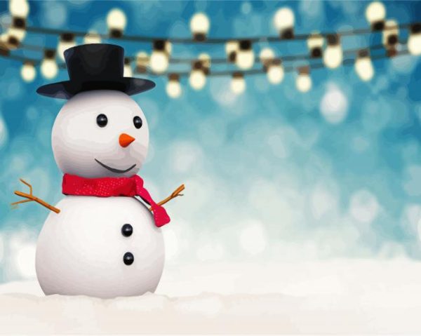 Baby Snowman Paint By Number