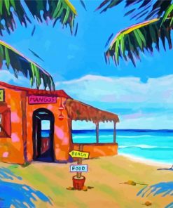 Beach Shack paint by numbers