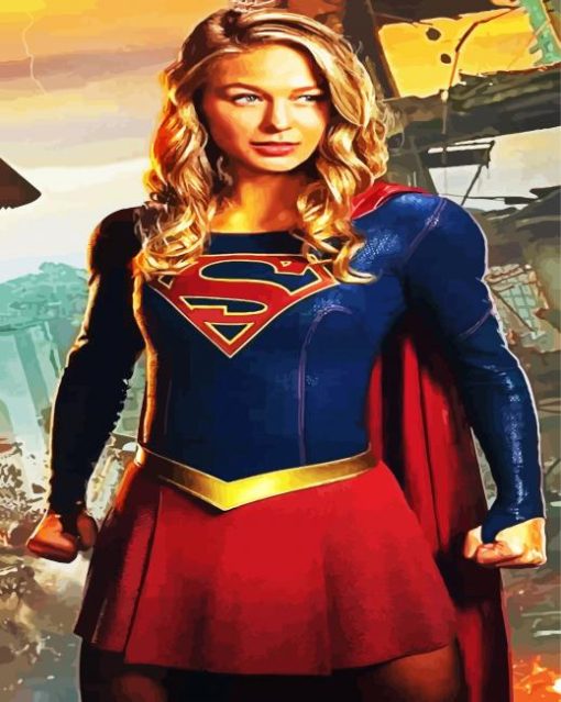 Beautiful Supergirl paint by numbers