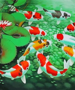 Beautiful Koi Fish Paint By Number