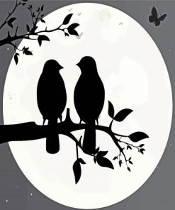 Birds Silhouette Paint By Number