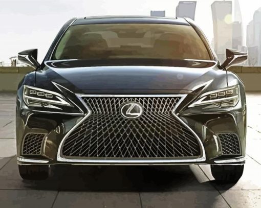 Black Lexus paint by numbers