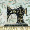 Black Sewing Machine Paint By Number