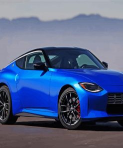 Blue Nissan Z Car Paint By Number