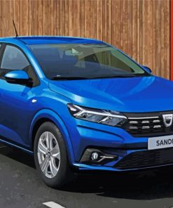 Blue Dacia Sandero Paint By Number