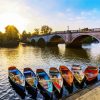 Boats by Richmond Bridge paint by numbers