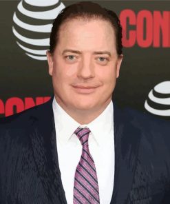 Celebrity Actor Brendan Fraser Paint By Number