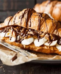 Chocolate Croissant Paint By Number