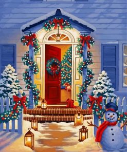 Christmas Night paint by numbers