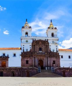 Church of Saint Francis Quito paint by numbers