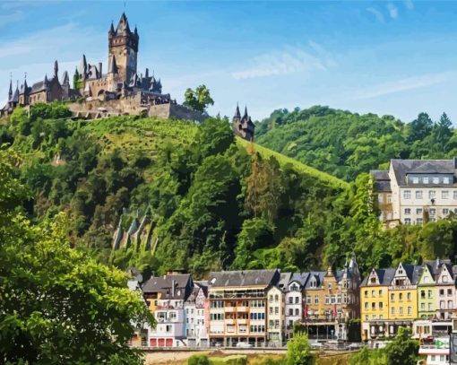 Cochem Town Germany Paint By Number