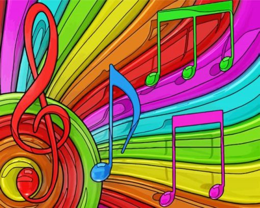 Colorful Music Paint By Number