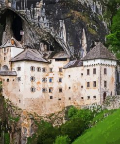 Cool Predjama Castle Slovenia paint by numbers