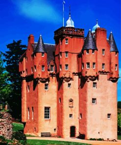 Craigievar Castle in Alford Scotland paint by numbers