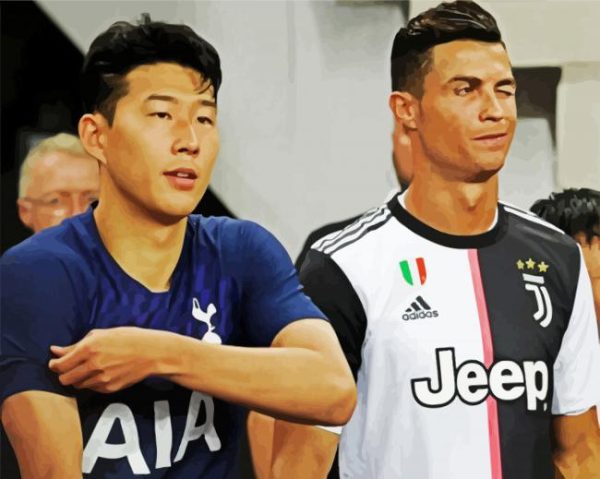 Cristiano and Sonaldo paint by numbers