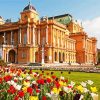 Croatian National Theatre in Zagreb paint by numbers