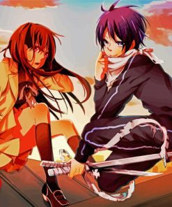 Cute Noragami Anime paint by numbers