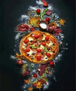 Delicious Pizza Paint By Number