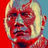 Drax Marvel paint by numbers