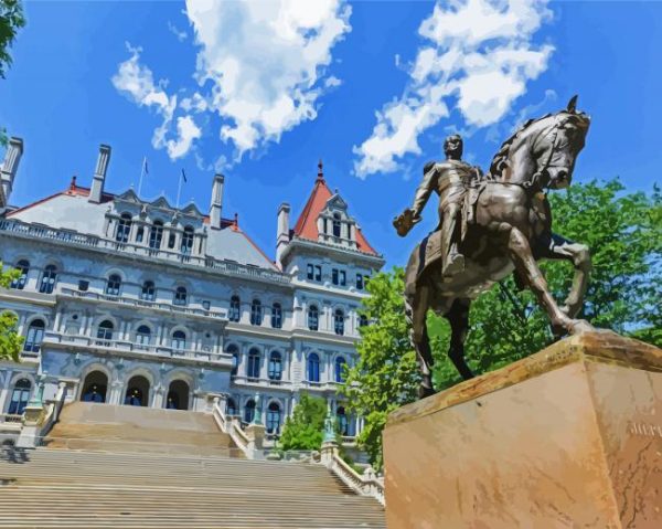 East Capitol Park Albany NY paint by numbers