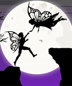 Fairy Silhouttes Fall In Love Paint By Number