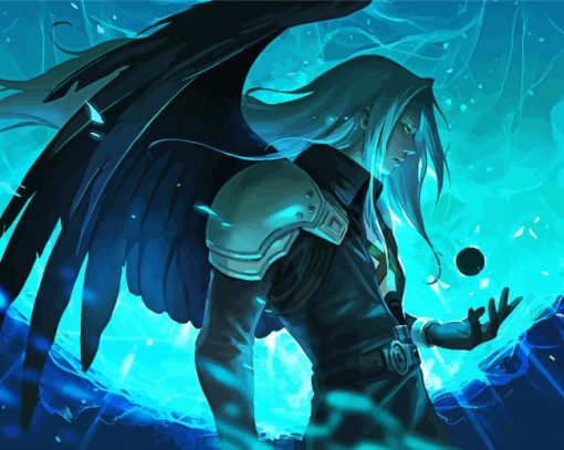 Final Fantasy Sephiroth Anime paint by numbers