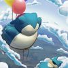 Flying Snorlax paint by numbers