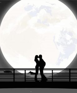 Full Moon Couple paint by numbers