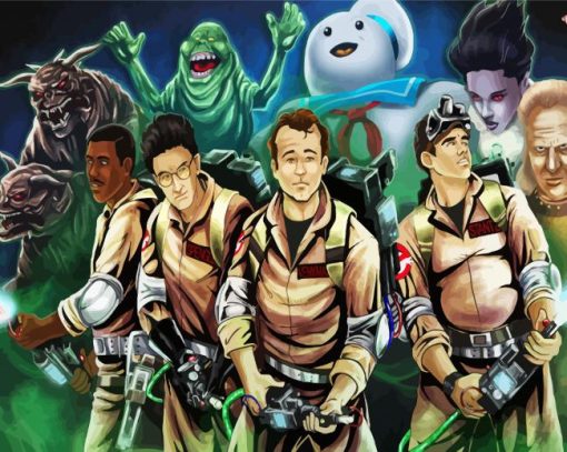 Ghostbusters Film Serie paint by numbers