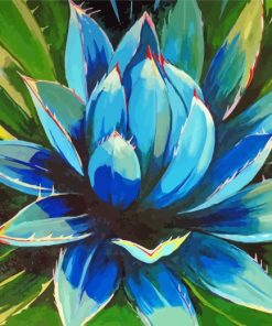 Blue Agave Plant Paint By Number