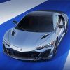 Grey Acura NSX paint by numbers