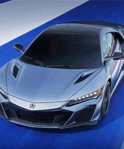 Grey Acura NSX paint by numbers