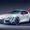 Grey Toyota GR Supra paint by numbers