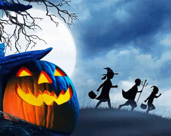 Halloween Night paint by numbers
