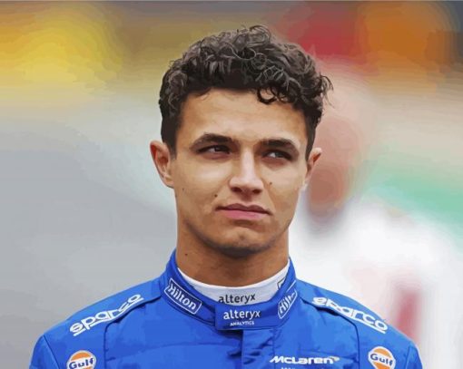 Handsome Lando Norris Paint By Number