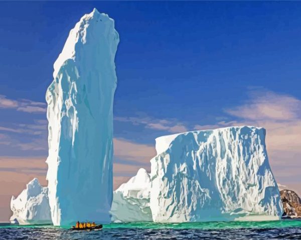 Ice Monolith In Antarctica Paint By Number