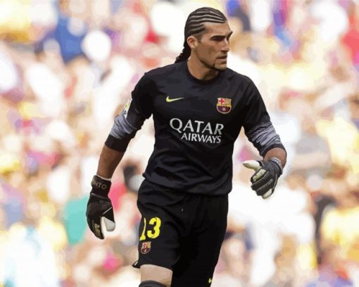 Jose Manuel Pinto Goalkeeper paint by numbers