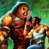 Juggernaut and Wolverine paint by numbers