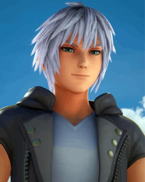 Kingdom Hearts Game Riku paint by numbers