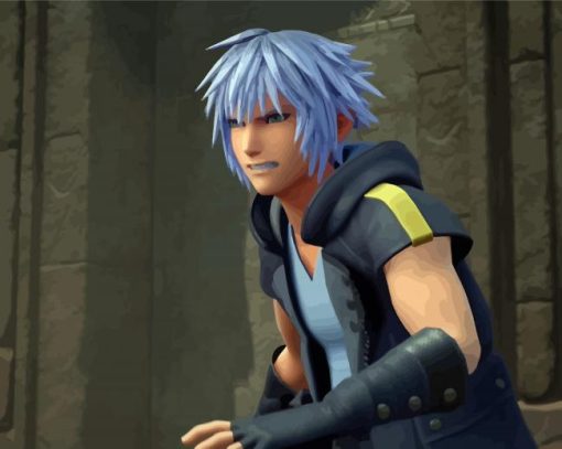 Kingdom Hearts Riku paint by numbers