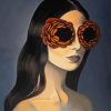 Girl With Flower Glasses Paint By Number