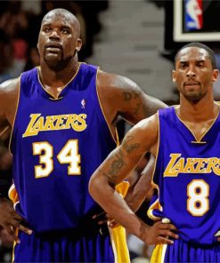 Lakers Kobe Bryant And Shaquille O Neal Paint By Number