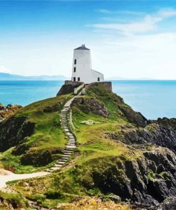 Lighthouse Anglesey paint by numbers