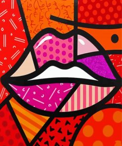 Lips Art paint by numbers