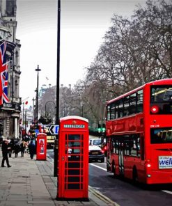 London Routemaster paint by numbers