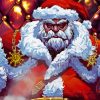 Mad Santa paint by numbers