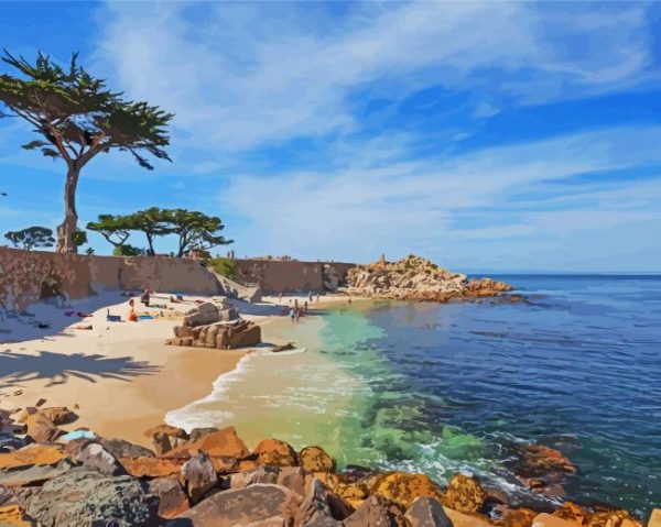 Monterey Beach Paint By Number